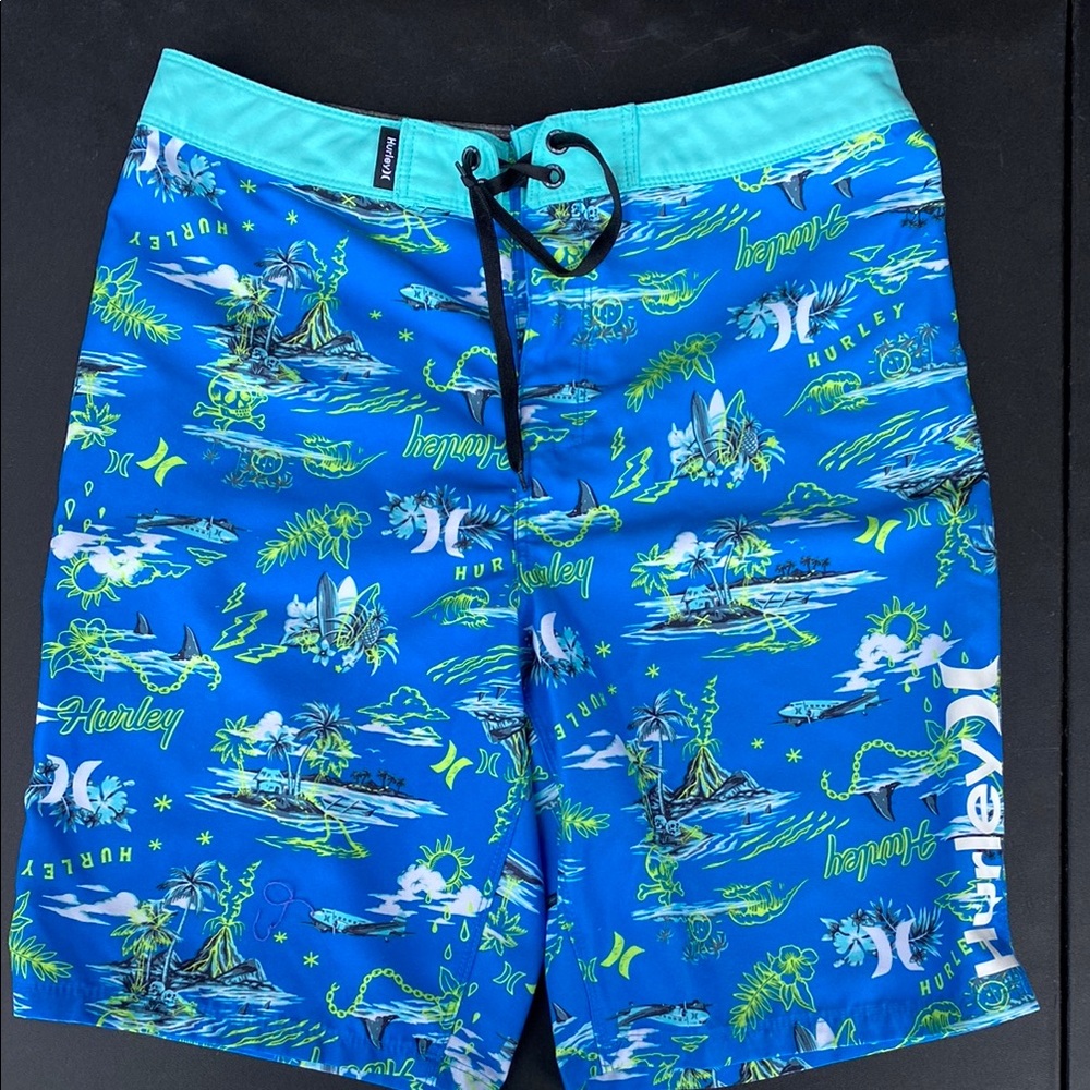 Hurley | Blue Tropical Board Shorts